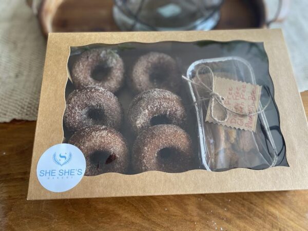 Half a Dozen GF/DF Apple Cider Donuts with a Sweet Bread